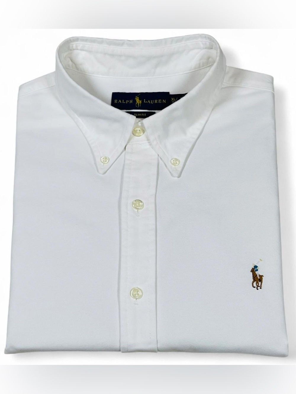 MINT! Polo Ralph Lauren Flesh Pony Slim Fit S/S Button-down Shirt Men’s Size XL